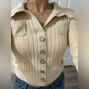 Burberry vintage button top sweater - size 38